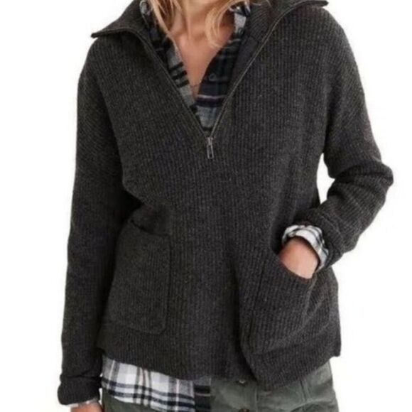 Madewell Sweaters - Madewell Glenbrook Half-Zip Pullover Sweater